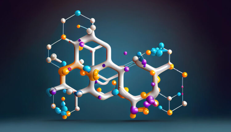 Изображение угольной кислоты, молекулы, обнаруженной в межзвездном пространстве, раскрывающей связь с возникновением жизни во Вселенной.