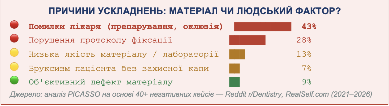 Цирконієві коронки аналіз відгуків 2026
